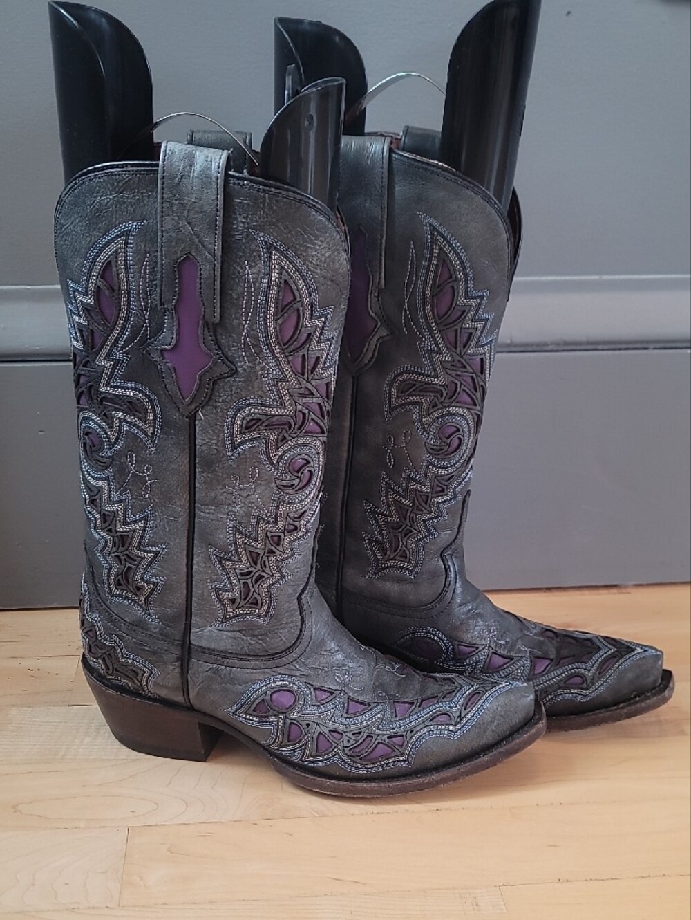 Luchesse Plato Calf Leather Western Cowgirl Boots - Picture 2 of 12